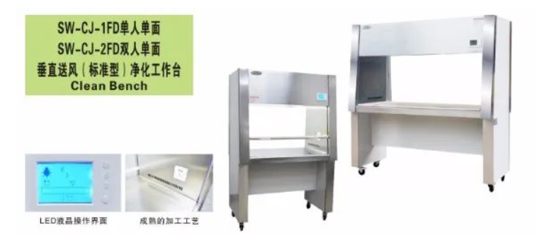 實(shí)驗(yàn)室化驗(yàn)雙人單面垂直送風(fēng)凈化工作臺(tái)SW-CJ-2FD系列產(chǎn)品介紹(圖1)